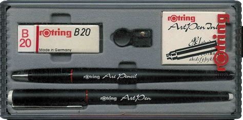 Rotring Art Pencil And Art Pen With Rotring Eraser