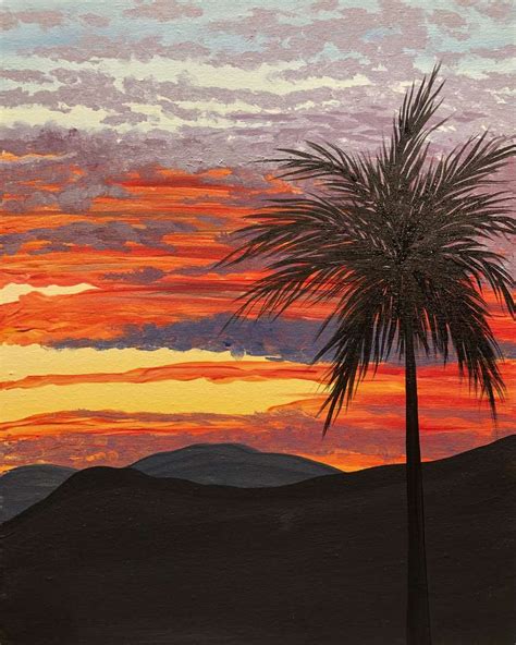 West Coast Sunset - Pinot's Palette Painting