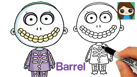 How To Draw Barrel The Nightmare Before Christmas Youtube