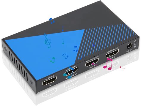 Extractor De Audio Hdmi Procesador Hdmi K Hz Gbps Adaptador