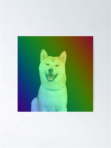 Póster Quemadura criptográfica de Shiba Inu Ficha de Shiba Inu