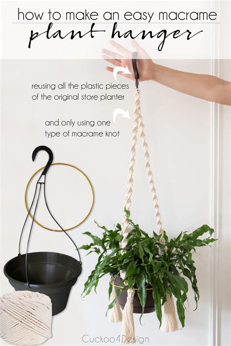 Macrame Plant Hanger Diy