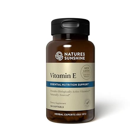 Amazon Nature S Sunshine Vitamin E 100 IU 180 Softgels Health