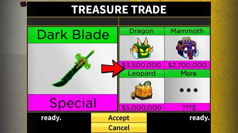 What People Trade For New Dark Blade YORU Trading Dark Blade In Blox