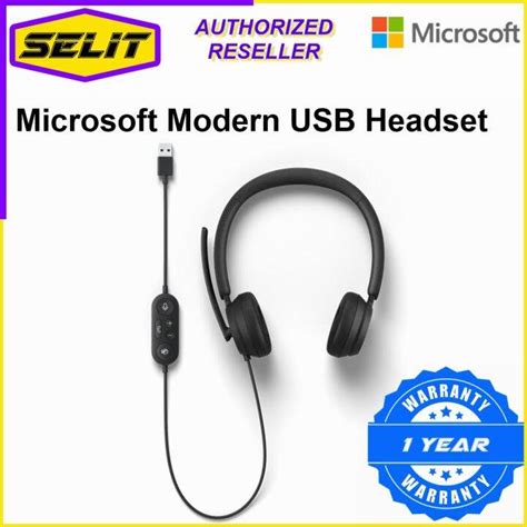 Microsoft Modern Usb Headset [selit Trading] Lazada Singapore