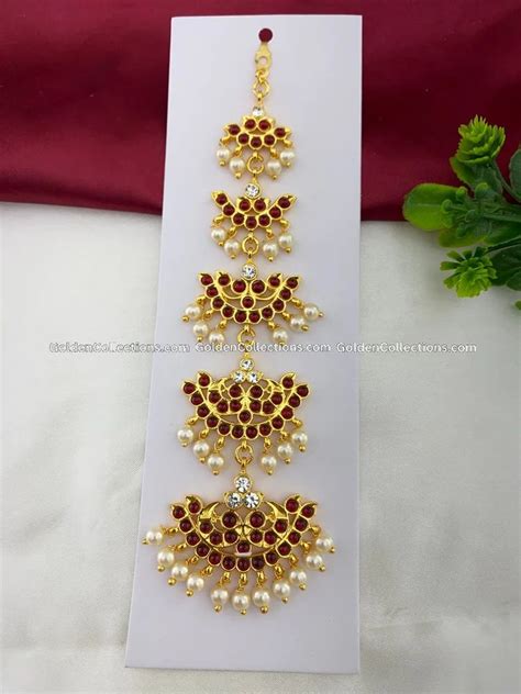 Bharatanatyam Maang Tikka Kemp Nethi Chutti Set BMT 007 At Rs 400 00