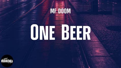 MF DOOM - One Beer (lyrics) Chords - Chordify