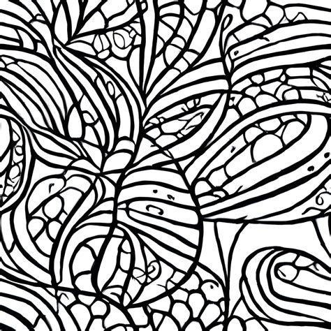 Black and White Giant Zentangle Floral Pattern · Creative Fabrica