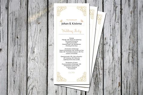 Wedding Ceremony Program Template , #AFFILIATE, #Program#Template# ...