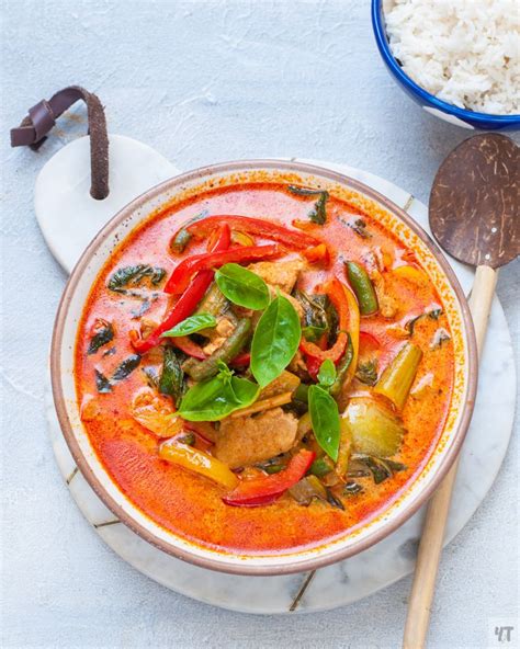 Instant Pot Panang Curry Thai Red Curry With Chicken And Vegetables