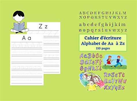 Cahier D Criture Alphabet De Aa Zz Livre D Criture Cursive