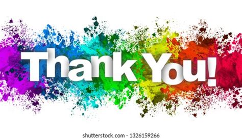 Paint Splatter Thank You Stock Illustration Shutterstock