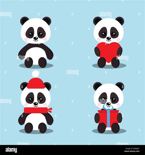 Osos pandas caricatura Imágenes vectoriales de stock Alamy