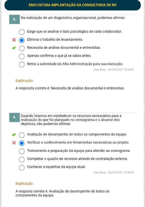 Exerc Cios Auditoria E Consultoria Rh