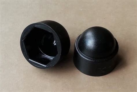 M8 13mm Bolt Nut Domed Cover Caps Plastic Hexagon Black Ebay