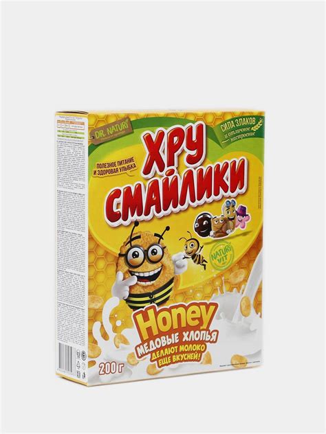 Кукурузные хлопья Dr. Naturi Kids Хру Смайлики Honey - Медовые | отзывы
