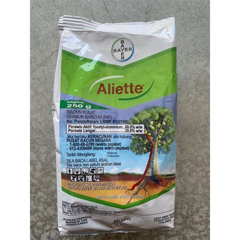 Aliette Fosetyl Aluminium 80 Bayer Racun Kulat Fungicide 250g Shopee Malaysia