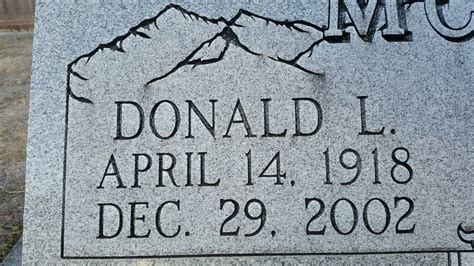 Donald L Mccomb Find A Grave Memorial