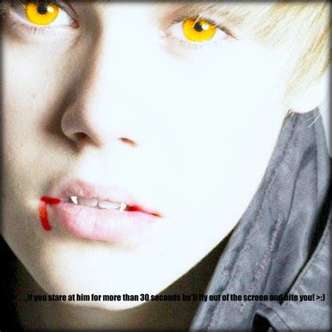 Justin Bieberpopstar By Day Vampire By Night Justin Bieber Photo