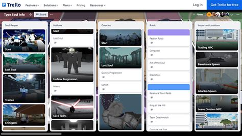 Type Soul Trello: links and useful information - JeuMobi.com