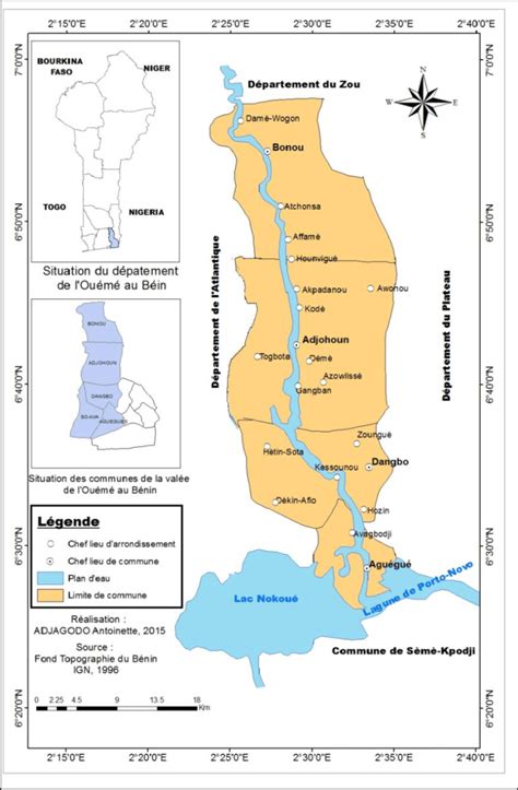 Carte De Localisation De La Zone D Tude La Basse Vall E De L Ou M Est