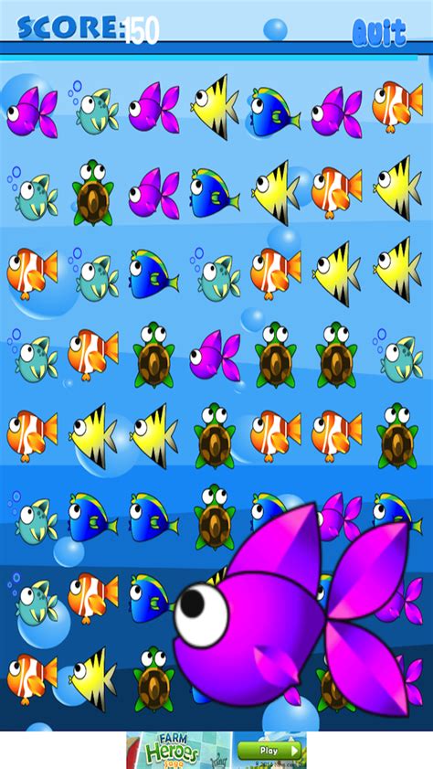 A Big Gold Fish Match 3 Mania Game – Big Action Puzzle Fun in the Sea ...