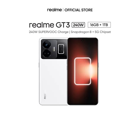 Realme GT3 5G 28 16 12GB 1TB 240W SUPERVOOC Charge Snapdragon 8 5G