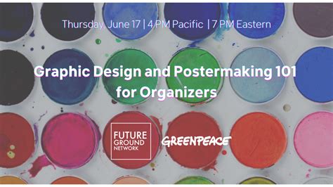 Graphic Design And Postermaking 101 For Organizers