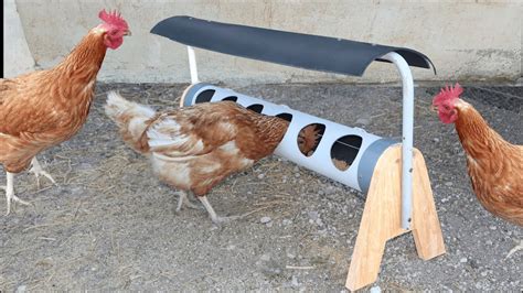 Comedero para GALLINAS Fácil de hacer con pvc YouTube