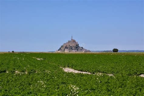 Le Mont Saint-Michel Tidal Island Normandy Northern France Stock Photo ...