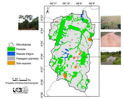 Usos Da Terra E Cobertura Vegetal Na Microbacia Pedra Do Ndiomt Em Download Scientific