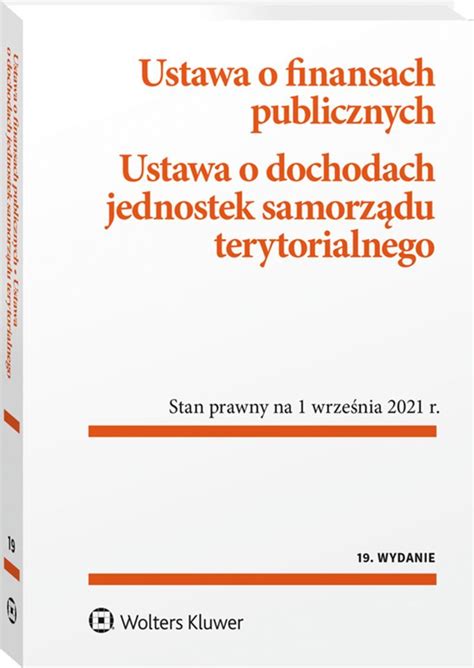 Ustawa O Finansach Publicznych Ustawa O Dochodach Jednostek Samorz Du