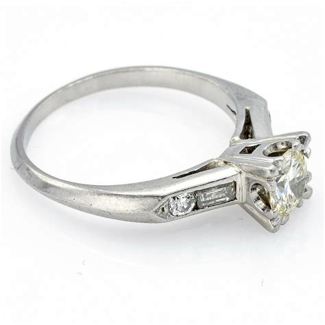 Vintage Platinum Diamond Band Ring – Blue Ribbon Rarities