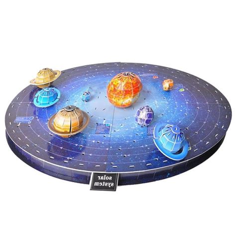 146Pcs 3D Solar System Puzzle Set Planet Puzzle Board Game 3D Paper DIY ...