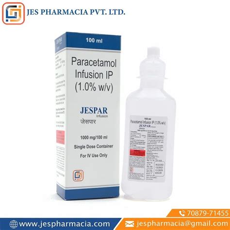 Paracetamol Infusion Ip At Rs Pcm Infusuon In Sas Nagar Id