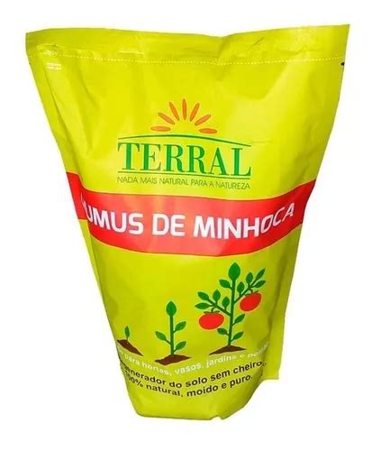 Humus De Minhoca 1 5litros Sem Cheiro Terral MercadoLivre