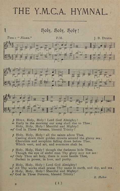 The Y M C A Hymnal Specially Compiled For The Use Of Men Page