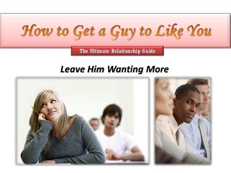 How To Get A Guy To Like You Easy