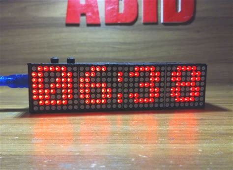 Led Matrix Clock With Arduino Led Matrix Clock Arduino Images Rainy