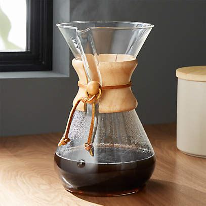 Chemex Pour Over Glass Coffeemaker Colored Glass Handle 53 OFF