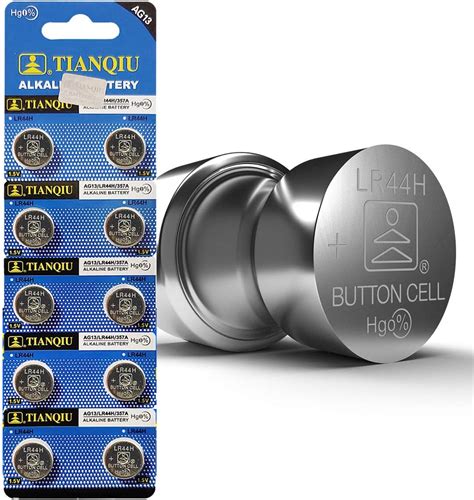 Buy Tianqiu LR44H 357A AG13 Alkaline 1 5V Button Cell Battery Tear