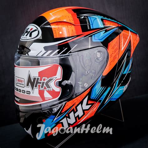 Jual Nhk Helm Gpr Tech Street Slab Black Orange Glossy Gp R Tech