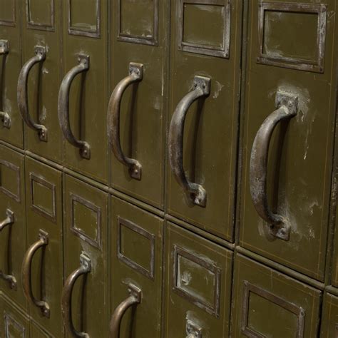 Early 20th Century Industrial Courthouse Ledger File Cabinet Circa