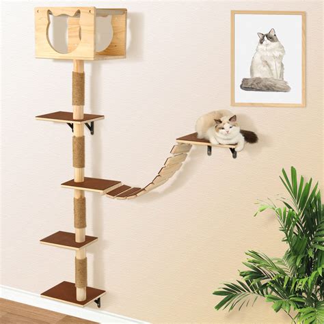 Calmbee Cat Wall Furniture Cat Wall Shelves Wall Mounted Cat Tree