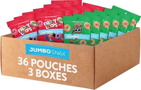 Kelloggs Cereal Jumbo Assortment Pack 327 Oz 30 Mini