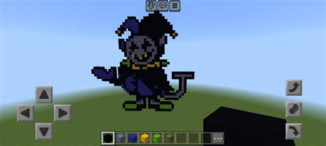 My Son Made Jevil In Minecraft Using A Reference Rdeltarune