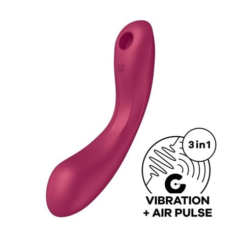 Curvy Trinity Red Cm Satisfyer Curvy Trinity Vibrator