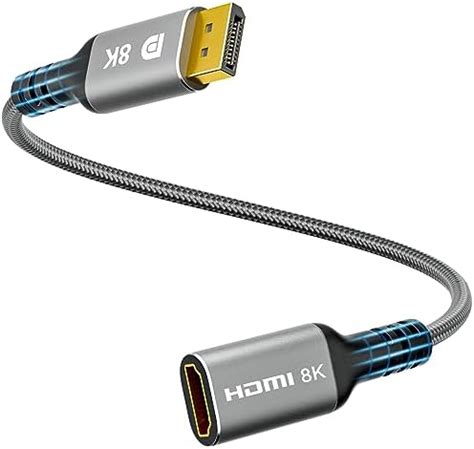 Cable Matters 8K DisplayPort 1 4 A HDMI 2 1 Adaptador Con 4K 120Hz O 8K