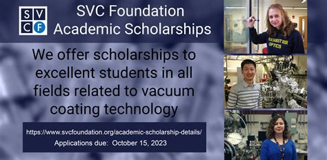 Academic Scholarships available now! - SVC Foundation