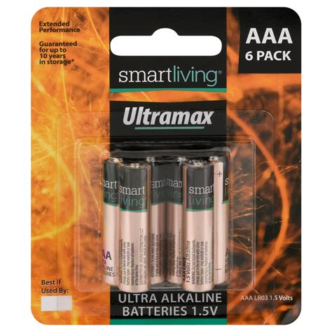 Save On Smart Living Ultramax 1 5 V Ultra Alkaline Batteries Size Aaa Order Online Delivery